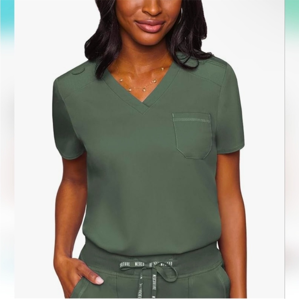Med Couture Insight Olive Green Scrub Set